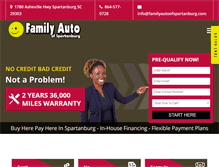 Tablet Screenshot of familyautoofspartanburg.com